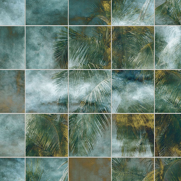 Digitaldruck Vlies Fototapete | Palm Puzzle | 200 x 280 cm