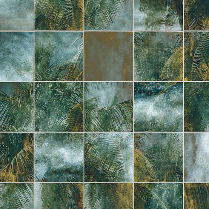 Digitaldruck Vlies Fototapete | Palm Puzzle | 200 x 280 cm