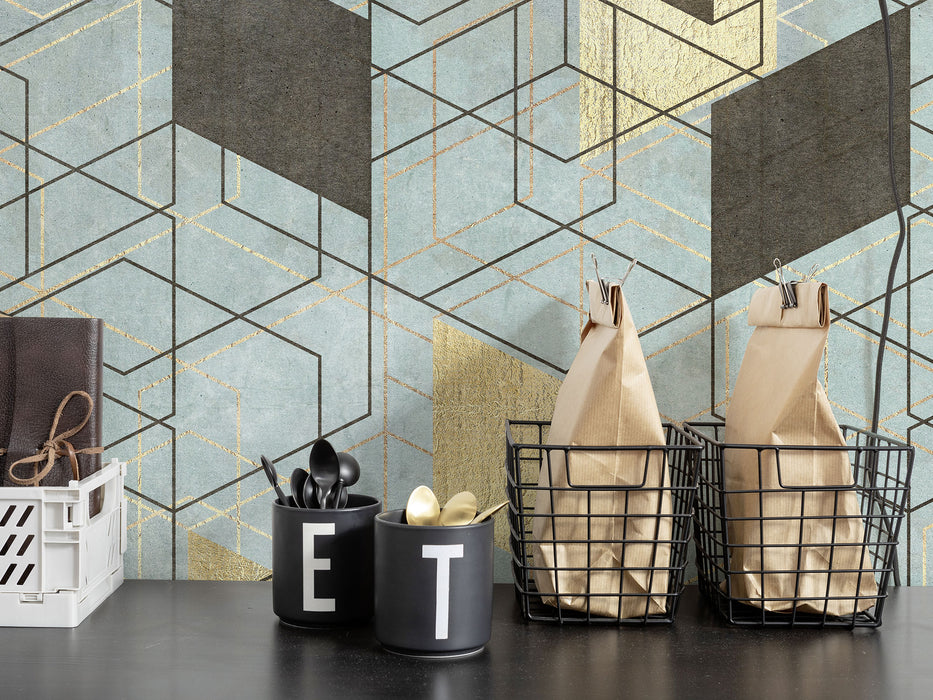 Digitaldruck Vlies Fototapete | Plaqué Or | 200 x 280 cm