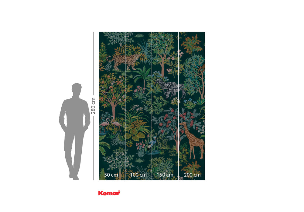Digitaldruck Vlies Fototapete | Happy Jungle | 200 x 280 cm