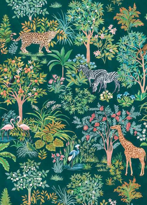 Digitaldruck Vlies Fototapete | Happy Jungle | 200 x 280 cm