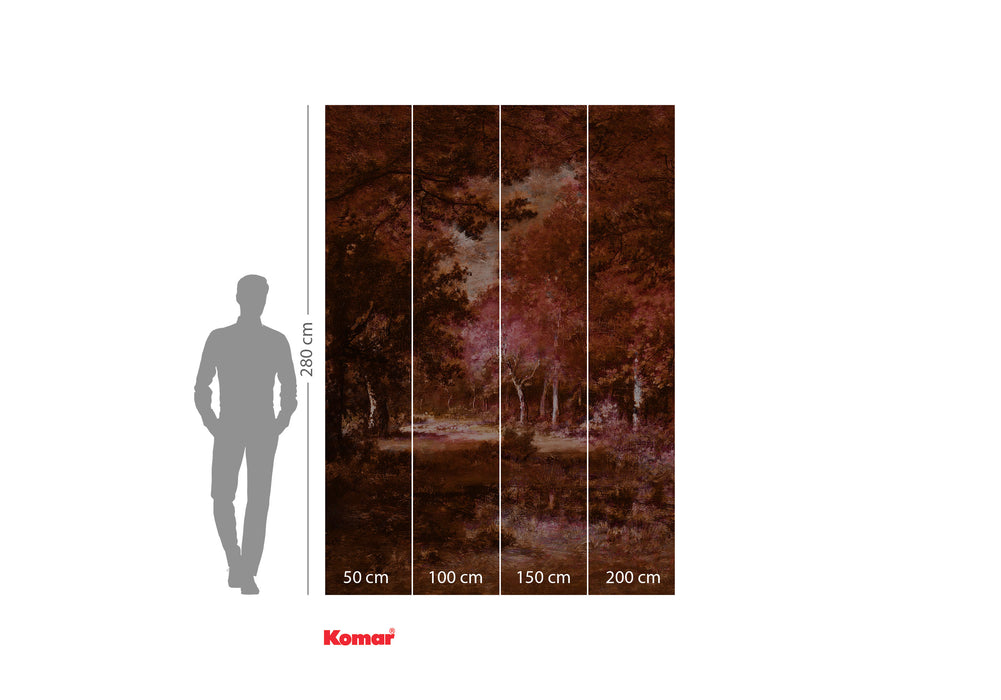 Digitaldruck Vlies Fototapete | Autumna Rosso | 200 x 280 cm