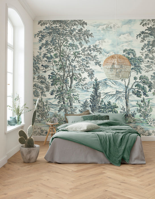 Digitaldruck Vlies Fototapete | Highland Trees | 250 x 280 cm