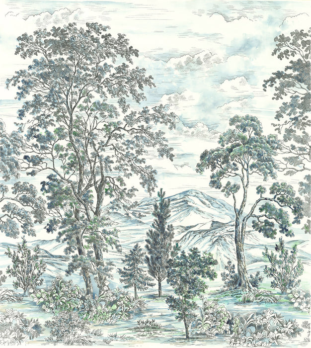 Digitaldruck Vlies Fototapete | Highland Trees | 250 x 280 cm