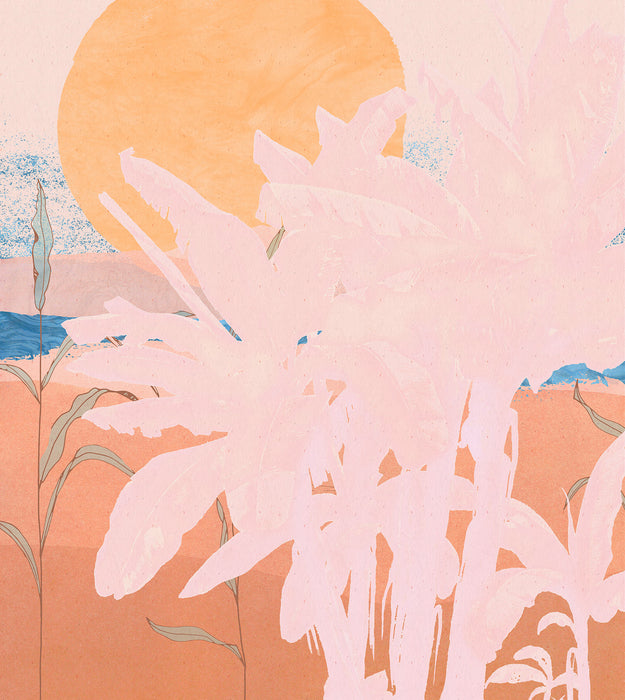 Digitaldruck Vlies Fototapete | Platanos Pink | 250 x 280 cm