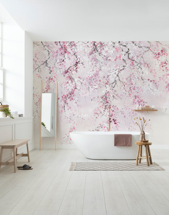 Digitaldruck Vlies Fototapete | Kirschblüten | 300 x 280 cm