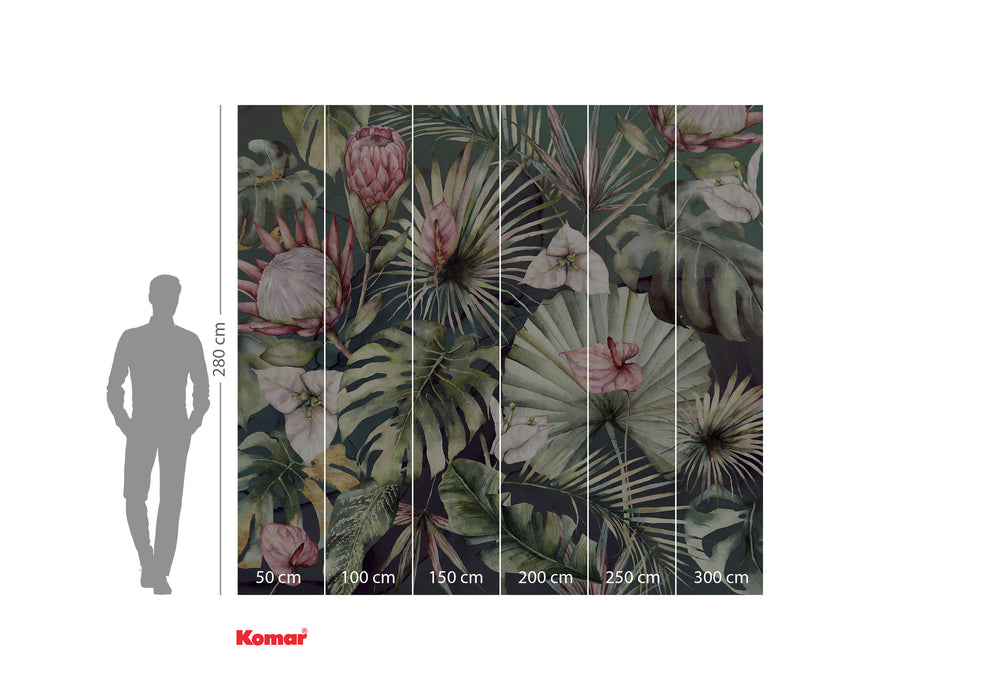 Digitaldruck Vlies Fototapete | Monsterawelt | 300 x 280 cm