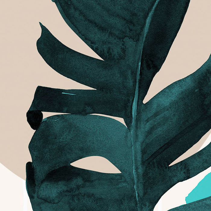 Digitaldruck Vlies Fototapete | Tropical Shapes | 300 x 280 cm