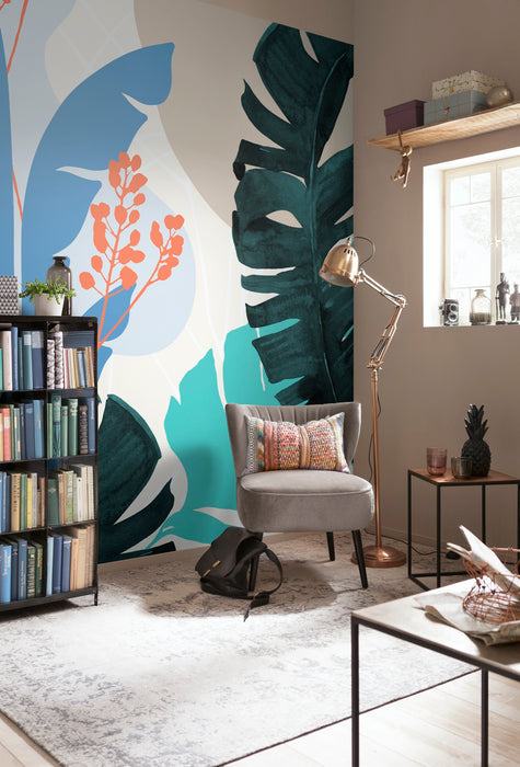 Digitaldruck Vlies Fototapete | Tropical Shapes | 300 x 280 cm