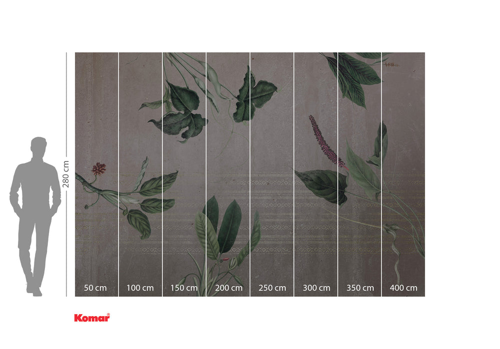 Digitaldruck Vlies Fototapete | Tropic Concrete | 400 x 280 cm