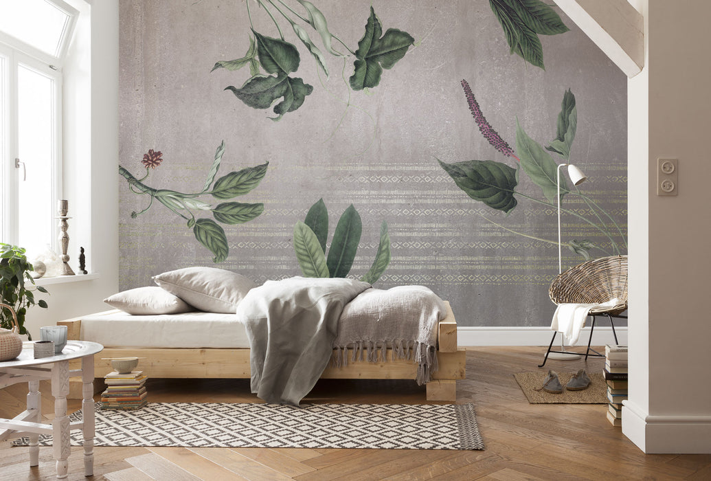 Digitaldruck Vlies Fototapete | Tropic Concrete | 400 x 280 cm