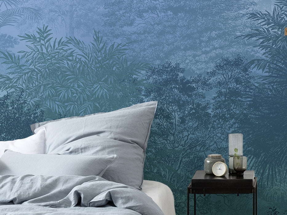 Digitaldruck Vlies Fototapete | Deep in the Jungle | 400 x 280 cm