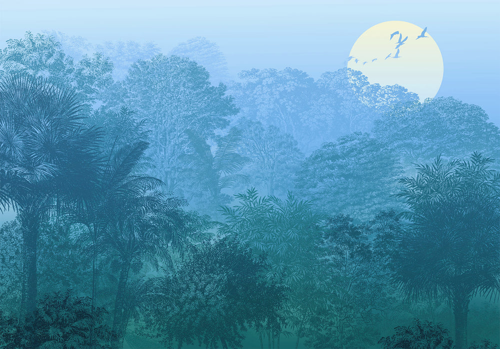 Digitaldruck Vlies Fototapete | Deep in the Jungle | 400 x 280 cm
