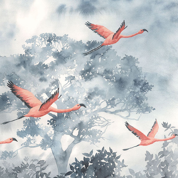 Digitaldruck Vlies Fototapete | Flamingos in the Sky | 400 x 280 cm