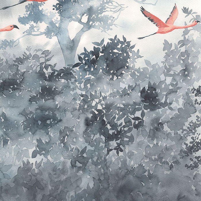 Digitaldruck Vlies Fototapete | Flamingos in the Sky | 400 x 280 cm