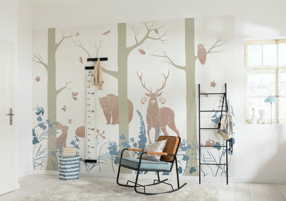 Digitaldruck Vlies Fototapete | Forest Animals | 400 x 280 cm