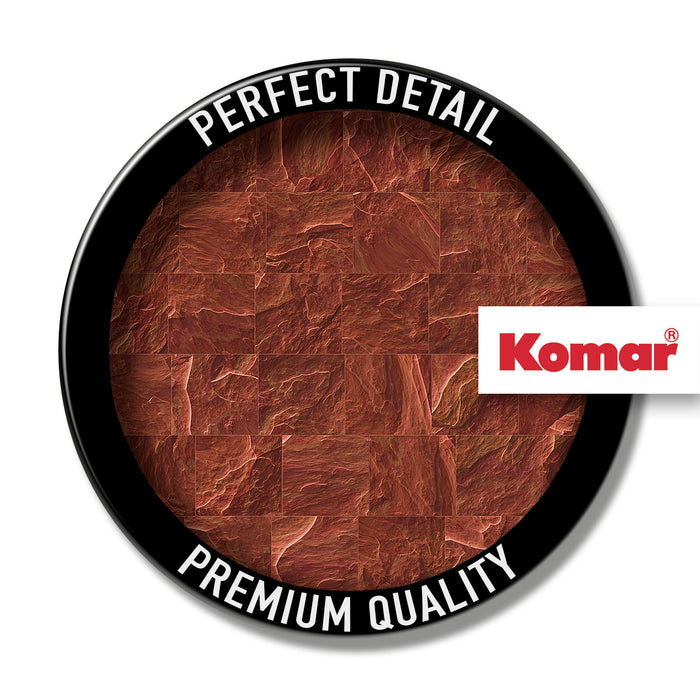 Digitaldruck Vlies Fototapete | Red Slate Tiles | 400 x 280 cm