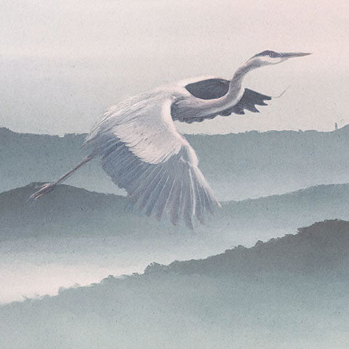 Digitaldruck Vlies Fototapete | Mystic Cranes | 400 x 280 cm