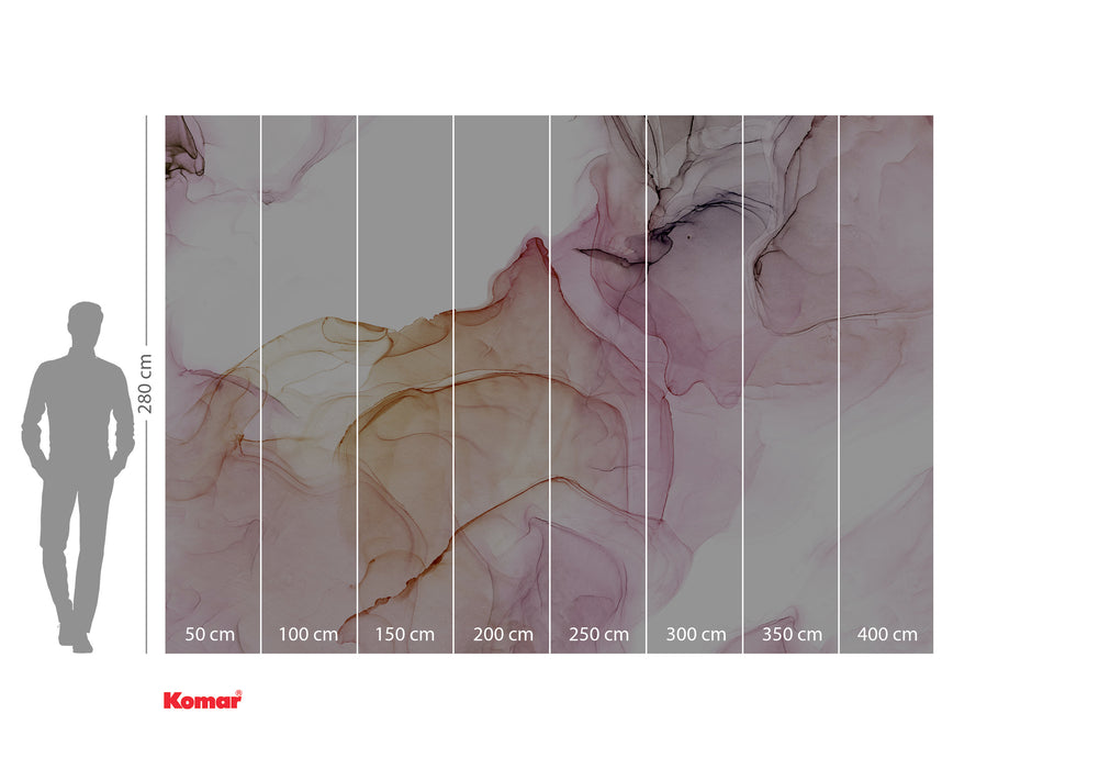 Digitaldruck Vlies Fototapete | Shiny Fluid | 400 x 280 cm