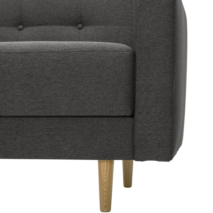 NEU Max Winzer | Jasmin | Sofa | Sofa 3-Sitzer mit Bettfunktion | Flachgewebe | Füße Esche Natur (konisch rund)