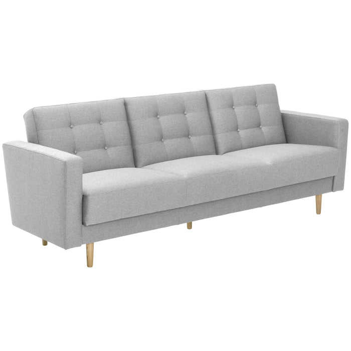 NEU Max Winzer | Jasmin | Sofa | Sofa 3-Sitzer mit Bettfunktion | Flachgewebe | Füße Esche Natur (konisch rund)