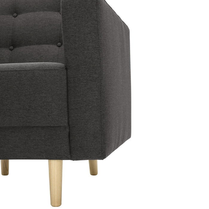 NEU Max Winzer | Jasmin | Sessel | Flachgewebe | Füße Esche Natur (konisch rund)