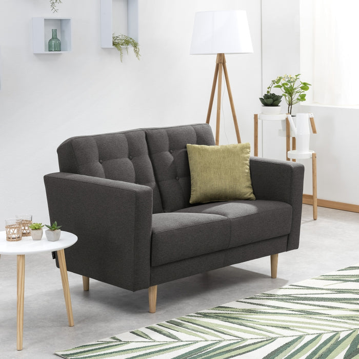 NEU Max Winzer | Jasmin | Sofa | Sofa 2-Sitzer | Flachgewebe | Füße Esche Natur (konisch rund)