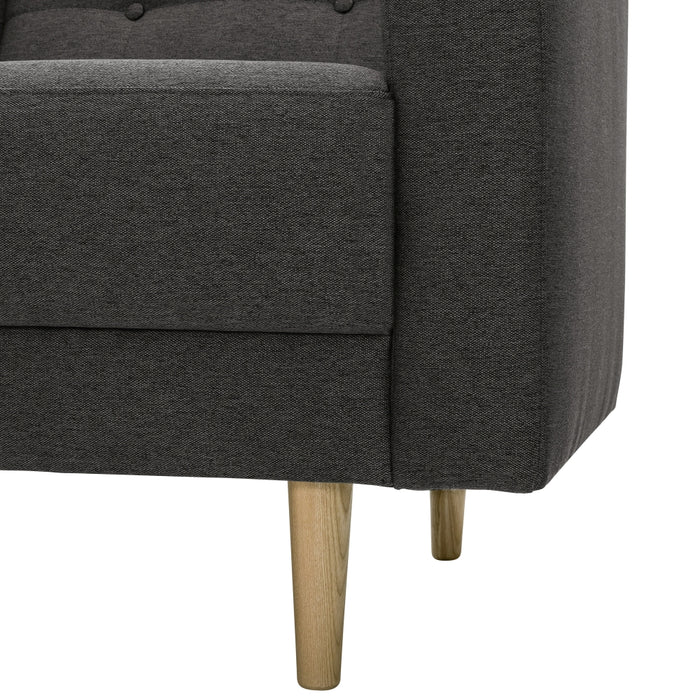 NEU Max Winzer | Jasmin | Sofa | Sofa 2-Sitzer | Flachgewebe | Füße Esche Natur (konisch rund)