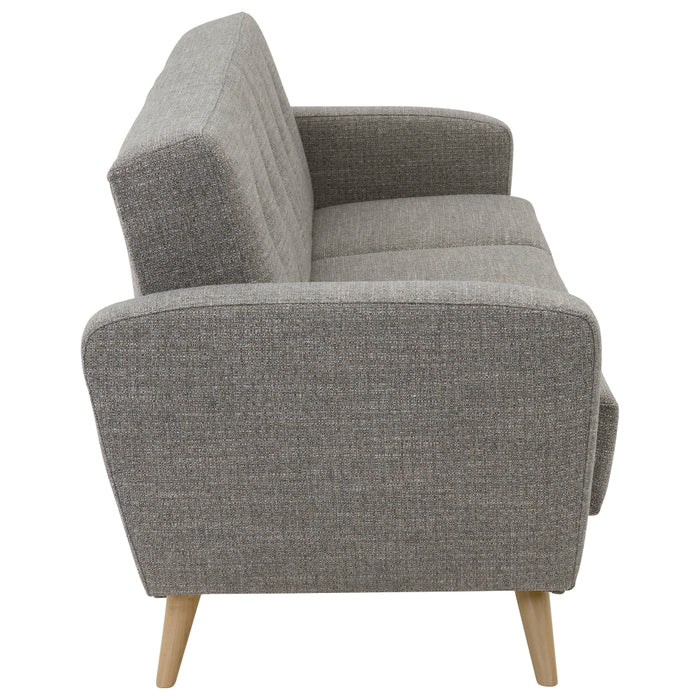 Jerry | Sofa 3-Sitzer mit Bettfunktion | Flachgewebe | Grau