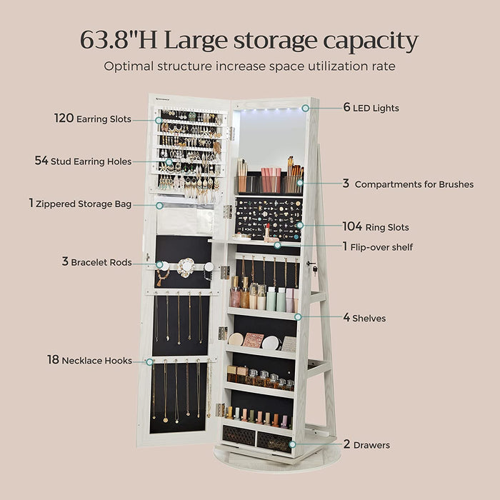 AUSLAUF SONGMICS | Jewellery Cabinet JJC007W01