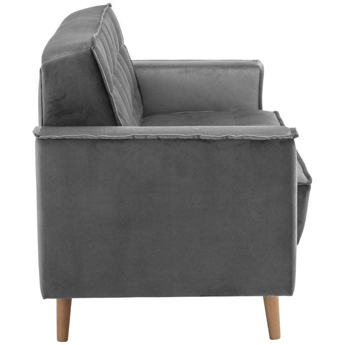 NEU Max Winzer | Jolene | Sofa | Sofa 2-Sitzer | Samtvelours | Füße Buche Eichefarbig Lackiert (konisch rund)