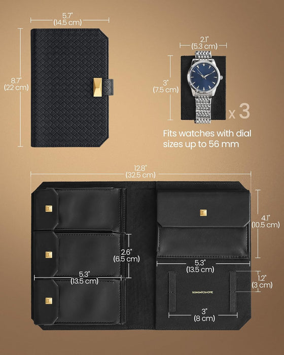 SONGMICS HOME | RONNE Kollektion - Uhrentasche unterwegs