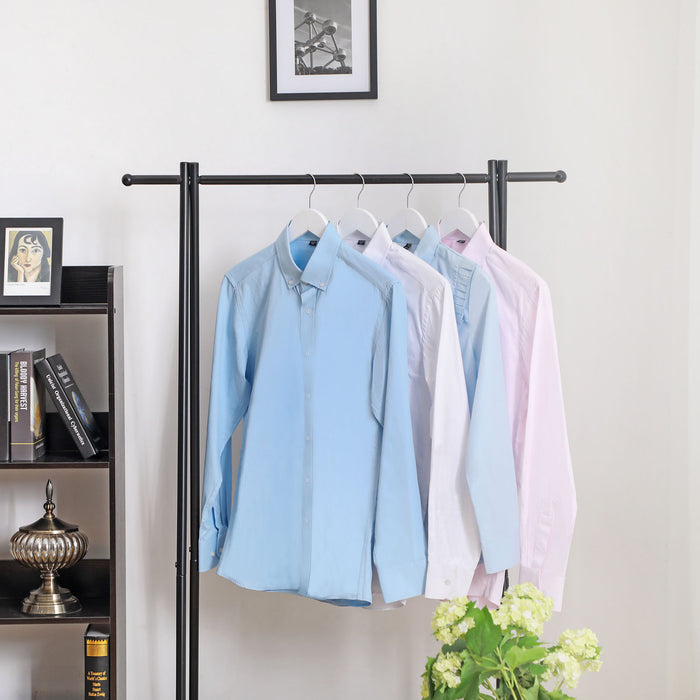 AUSLAUF SONGMICS | Wooden Hangers, Set of 20, Coat Hangers, Clothes Hangers, with Shoulder Notches, Anti-Slip Trousers Bar, 360° Swivel Hook, for Suits, Shirts, Coats, weiß und Silver CRW03W-20