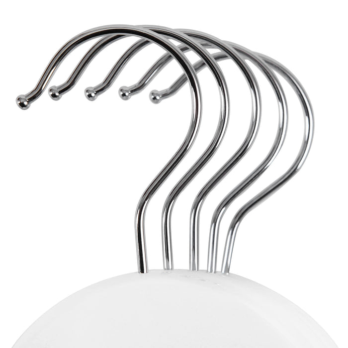 AUSLAUF SONGMICS | Wooden Hangers, Set of 20, Coat Hangers, Clothes Hangers, with Shoulder Notches, Anti-Slip Trousers Bar, 360° Swivel Hook, for Suits, Shirts, Coats, weiß und Silver CRW03W-20