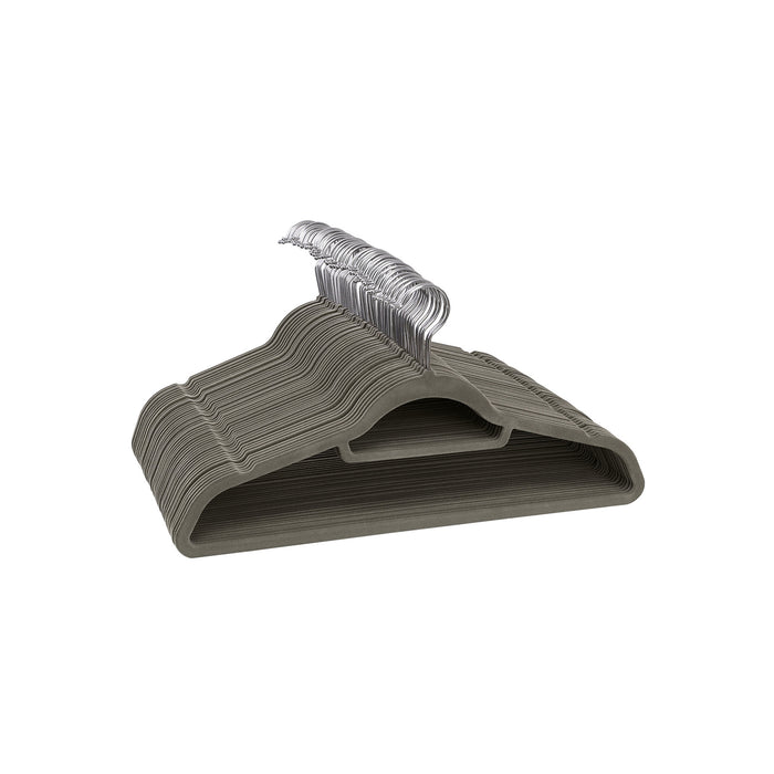 SONGMICS | Kleiderbügel Samt 20 Stück Grau