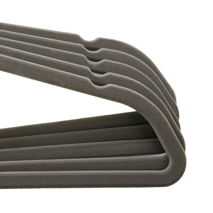 SONGMICS | Kleiderbügel Samt 20 Stück Grau