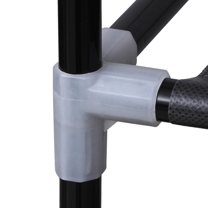 AUSLAUF SONGMICS | tragbar Wardrobe, faltbar Closet, Clothes Storage Organiser with Hanging Rail, Shelves, Fabric Cover, for Bedroom, Cloakroom, 150 x 45 x 175 cm, Black LSF03H