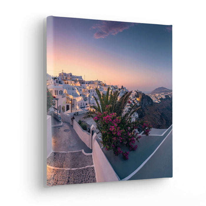 Keilrahmenbild | Fira to Oia | 30 x 30 cm