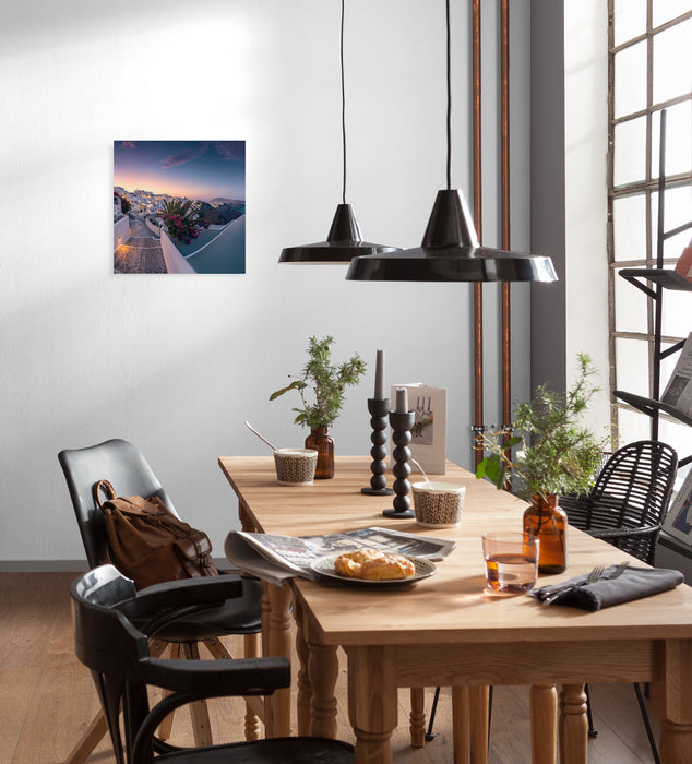 Komar NEU | Keilrahmenbild - Fira to Oia - Größe 30 x 30 cm