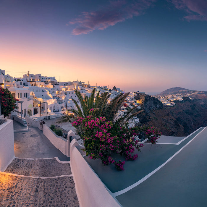 Keilrahmenbild | Fira to Oia | 30 x 30 cm