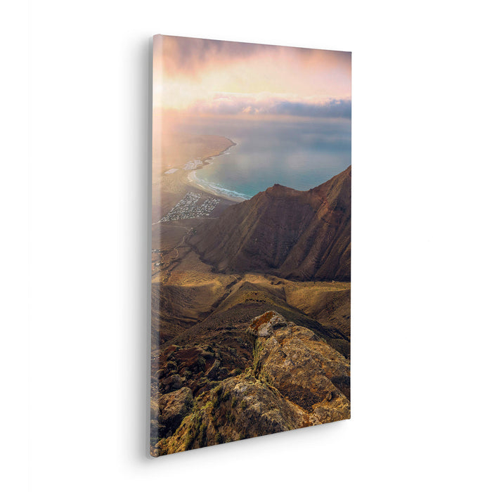 Komar NEU | Keilrahmenbild - Cliffs of Famara - Größe 40 x 60 cm