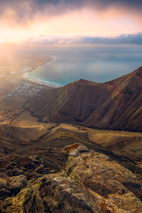 Komar NEU | Keilrahmenbild - Cliffs of Famara - Größe 40 x 60 cm