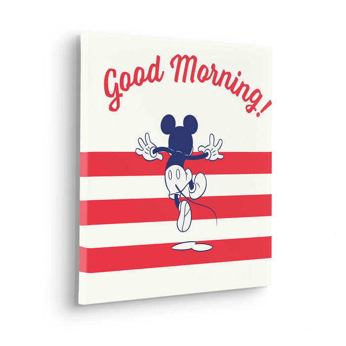 Komar NEU | Keilrahmenbild - Mickey Good Morning - Größe 40 x 40 cm
