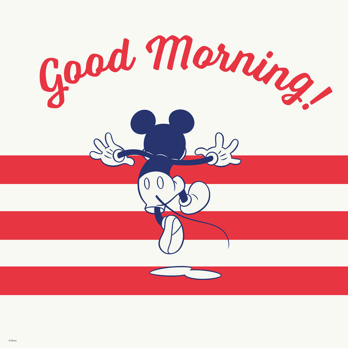 Komar NEU | Keilrahmenbild - Mickey Good Morning - Größe 40 x 40 cm
