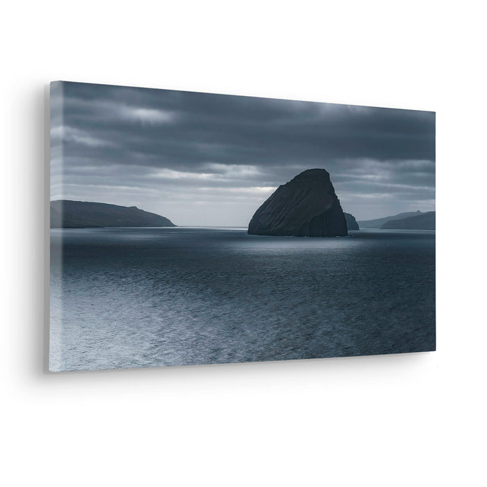 Keilrahmenbild | Silver Sea | 60 x 30 cm