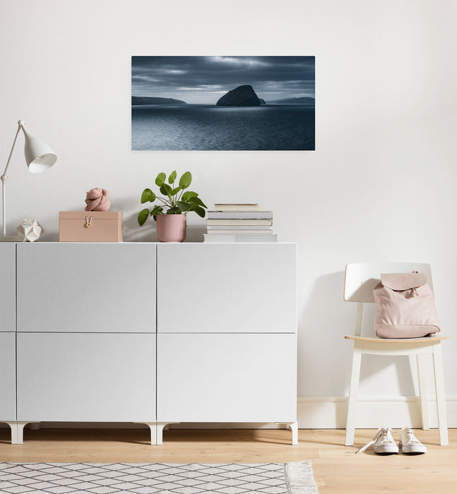Keilrahmenbild | Silver Sea | 60 x 30 cm
