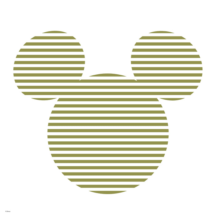 Komar NEU | Keilrahmenbild - Mickey Horizontal Stripes - Größe 40 x 40 cm