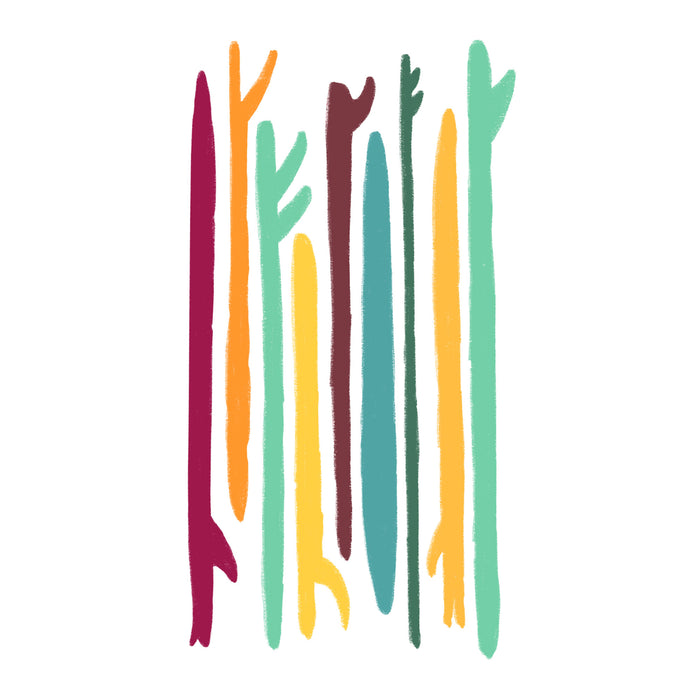 Komar NEU | Keilrahmenbild - Surf Blade - Größe 30 x 30 cm