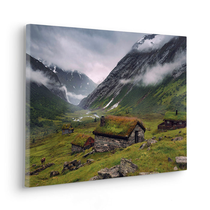Komar NEU | Keilrahmenbild - Moody Mountains - Größe 60 x 40 cm