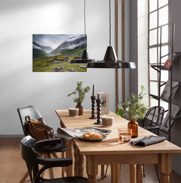 Komar NEU | Keilrahmenbild - Moody Mountains - Größe 60 x 40 cm